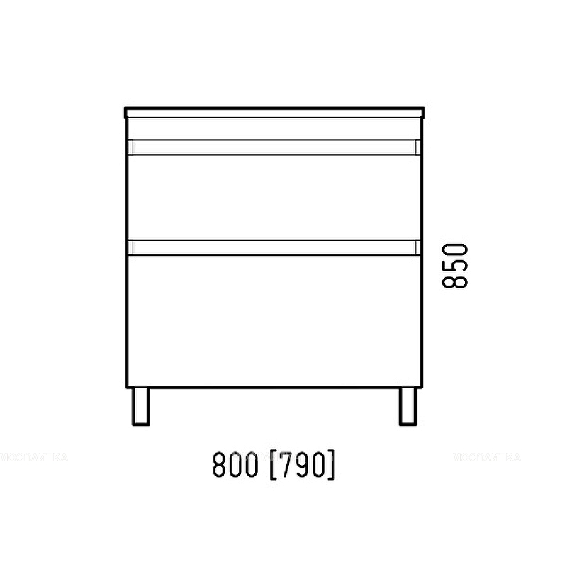 Тумба для комплекта Corozo Алабама 80 см SD-00000595 белый - изображение 5