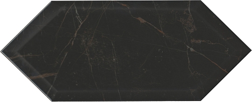 Керамическая плитка Kerama Marazzi Плитка Келуш грань черный 14х34