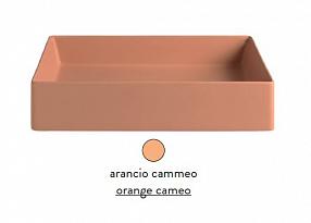 Раковина ArtCeram Scalino SCL001 13; 00 накладная - arancio cammeo (оранжевая камео) 38х38х12 см
