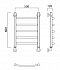 Полотенцесушитель водяной Aquanerzh лесенка дуга 60x50 - изображение 2