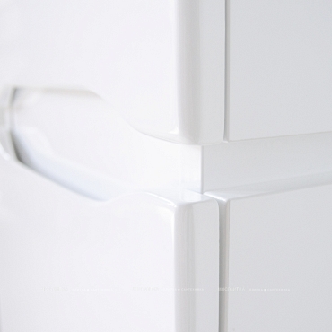 Пенал Briz Милана правый 35 см, белый глянец - 9 изображение