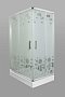 Душевой уголок Parly 120х80 см ZQ121L стекло матовое с узором - 4 изображение