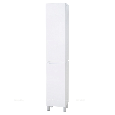 Пенал Briz Милана правый 35 см, белый глянец - 20 изображение