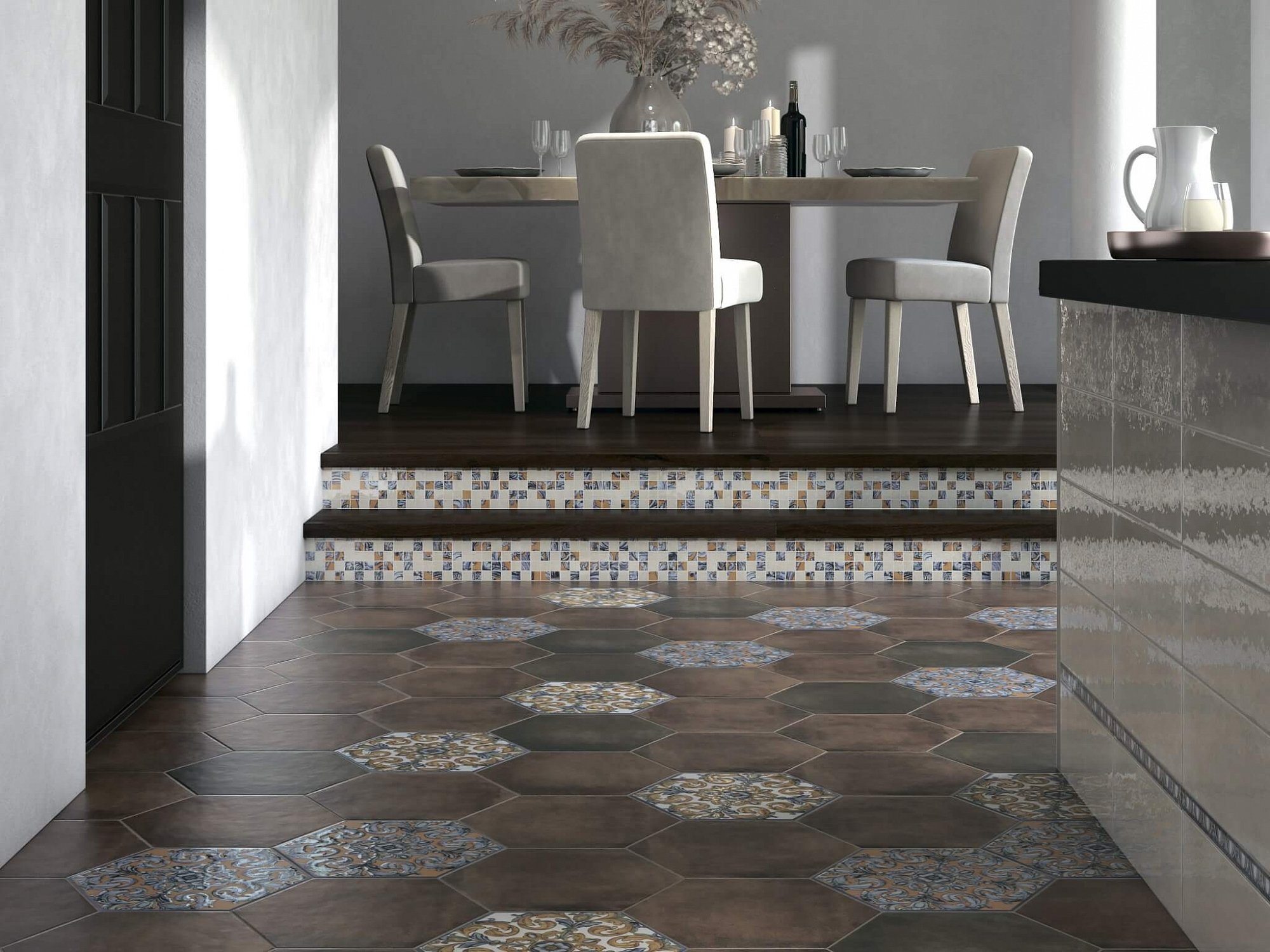 Керамическая плитка Kerama Marazzi Декор Площадь Испании мозаичный 15х40 - изображение 2