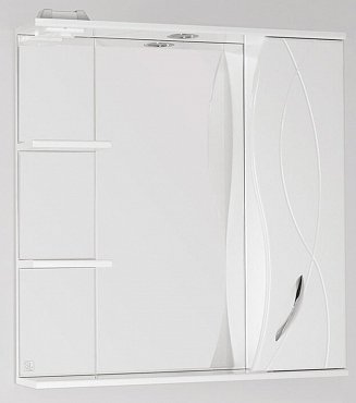 Зеркальный шкаф Style Line Амелия 75/С белый