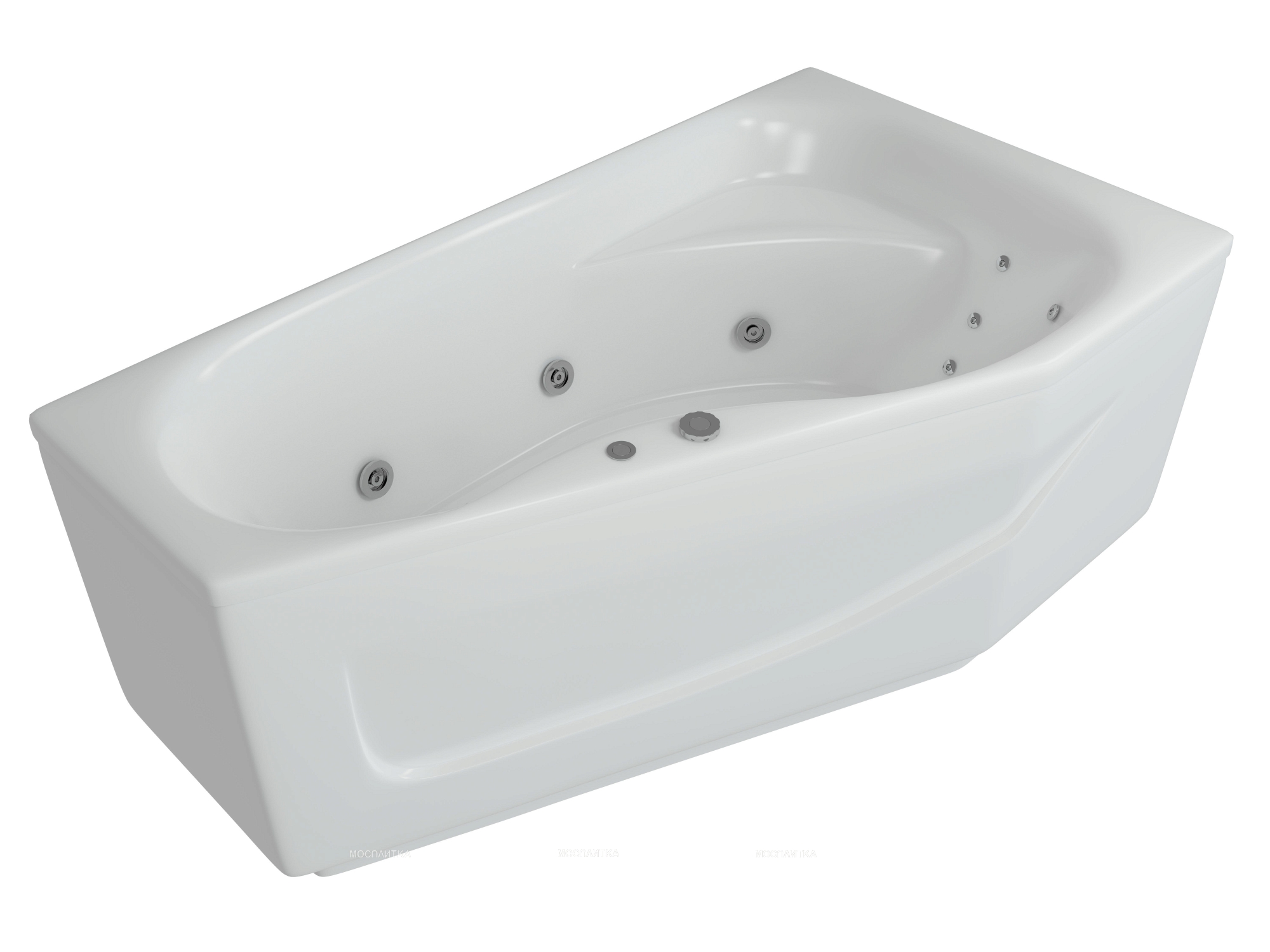 Акриловая ванна Aquatek Медея 170 см R на объемном каркасе - изображение 3