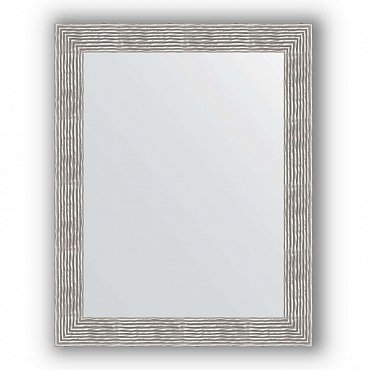 Зеркало в багетной раме Evoform Definite BY 3281 80 x 100 см, волна хром
