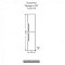 Шкаф-пенал СаНта Венера-30 521002, подвесной, дуб адриатика - 3 изображение