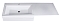 Тумба с раковиной Style Line Даллас 140 напольная в пленке белая 2 ящика левая - изображение 7