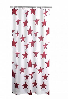 Штора для ванных комнат Ridder Star красная