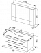 Комплект мебели для ванной Aquanet Верона 100 белый подвесной 2 ящика - изображение 7