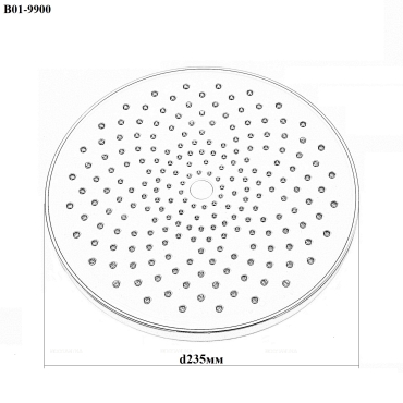 Верхний душ Bond Circle B01-9900 хром - 8 изображение