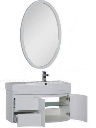 Комплект мебели для ванной Aquanet Сопрано 95 R распашн. двери белый - изображение 3