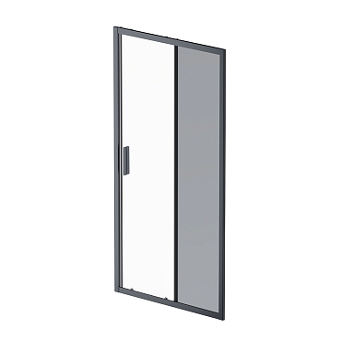 Душевая дверь Am.Pm Gem 100 см W90G-100-1-195BG стекло прозрачное / тонированное, профиль черный