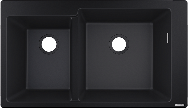 Кухонная мойка Hansgrohe S510-F760 43317170, черный графит