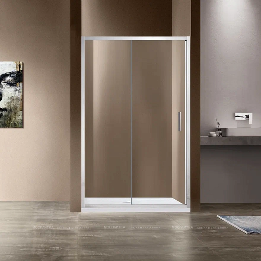 Душевая дверь Vincea Garda VDS-1G110CL, 110, хром, стекло прозрачное - 2 изображение