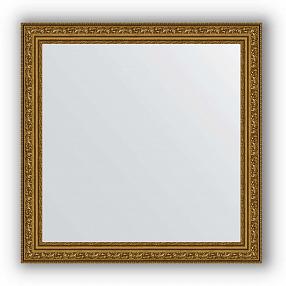 Зеркало в багетной раме Evoform Definite BY 3135 64 x 64 см, виньетка состаренное золото
