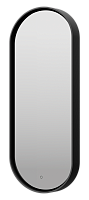 Зеркало Brevita Saturn 50 см SAT-Dro1-050-black с подсветкой, черный
