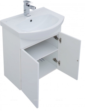 Комплект мебели для ванной Aquanet Ирис 60 2 фасада - 6 изображение