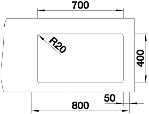 Кухонная мойка Blanco Etagon 700-U Silgranit 525168 темная скала - 13 изображение