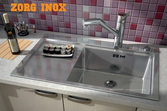 Мойка кухонная ZORG Inox RX RX-7851-L - 3 изображение