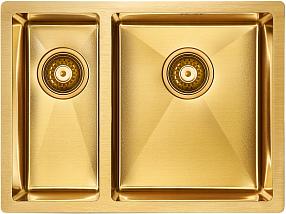 Кухонная мойка Paulmark Zusat PM225944-BGR брашированное золото