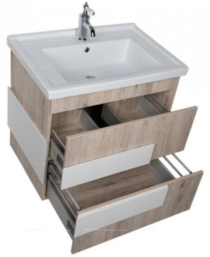 Комплект мебели для ванной Aquanet Мадейра 70 дуб кантри - 9 изображение