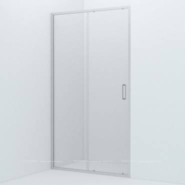 Душевая дверь в нишу 110 см Iddis Zodiac ZOD6CS1i69, стекло прозрачное - 2 изображение