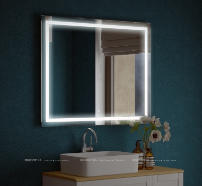Зеркало Corozo Барго 100 LED SD-00000804,белый - 2 изображение
