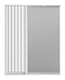 Зеркальный шкаф Brevita Balaton 65 см BAL-04065-01-Л левый, с подсветкой, белый - изображение 2