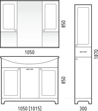 Шкаф-пенал Corozo Прованс 30 SD-00000470 белый - 6 изображение