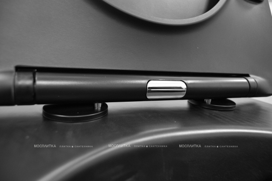 Унитаз подвесной безободковый Azario Gloria AZ-2003MB с крышкой-сиденьем микролифт, матовый черный - 7 изображение