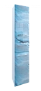 Шкаф-пенал Marka One Visbaden 30 см У73179 L голубой мрамор глянец