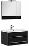 Комплект мебели для ванной Aquanet Верона 75 New черный зеркало камерино