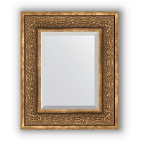 Зеркало в багетной раме Evoform Exclusive BY 3370 49 x 59 см, вензель бронзовый