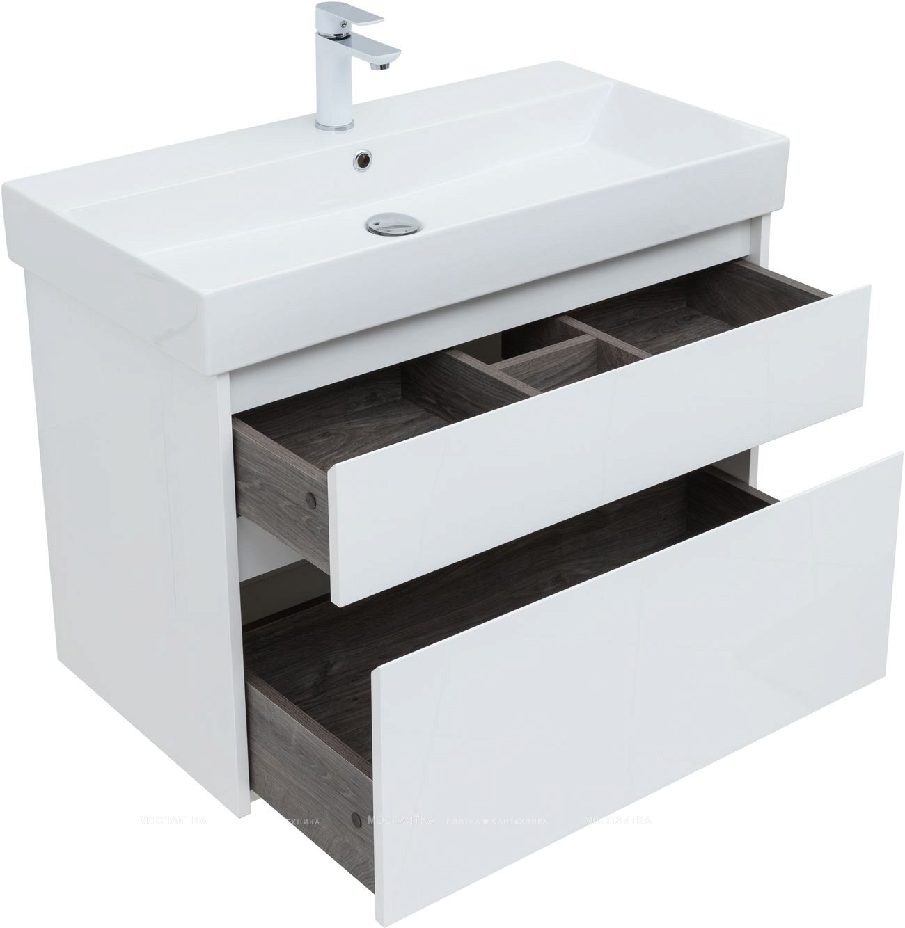 Комплект мебели для ванной Aquanet Nova Lite 85 см 249936, белый - изображение 9