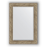 Зеркало в багетной раме Evoform Exclusive BY 3435 65 x 95 см, виньетка античное серебро