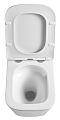 Унитаз подвесной безободковый Azario Teramo AZ-0052-UQ с крышкой-сиденьем микролифт, белый - 4 изображение