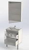 Комплект мебели для ванной Aquanet Фостер 60 эвкалипт мистери/белый - 21 изображение