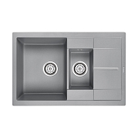 Мойка кухонная Paulmark Feste PM237850-GRM серый металлик