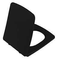 Крышка-сиденье Vitra Metropole тонкое, микролифт, цвет черный, 122-083-009