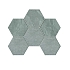 Керамогранит Estima Мозаика LN02/TE02 Hexagon 25x28,5 непол. 