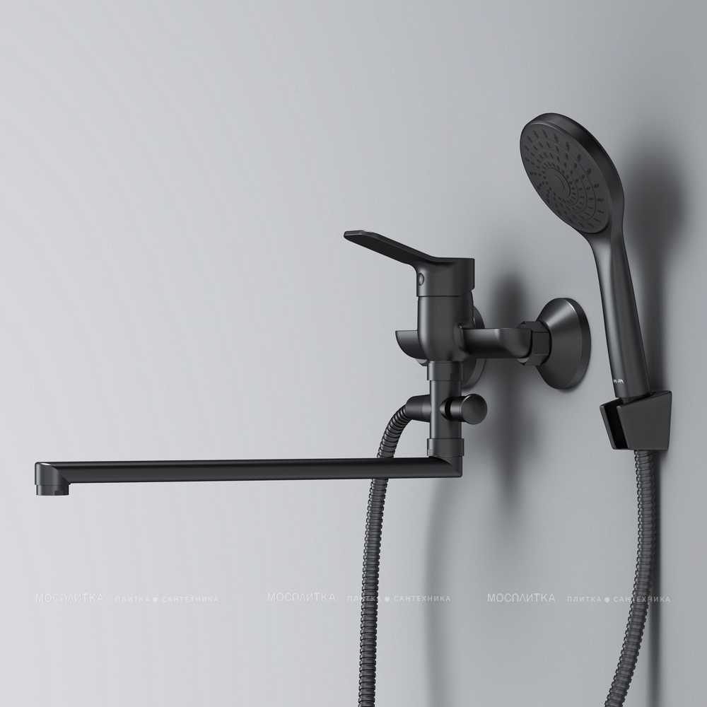 Смеситель для ванны с душем Am.Pm X-Joy F85A90122 черный матовый - изображение 6