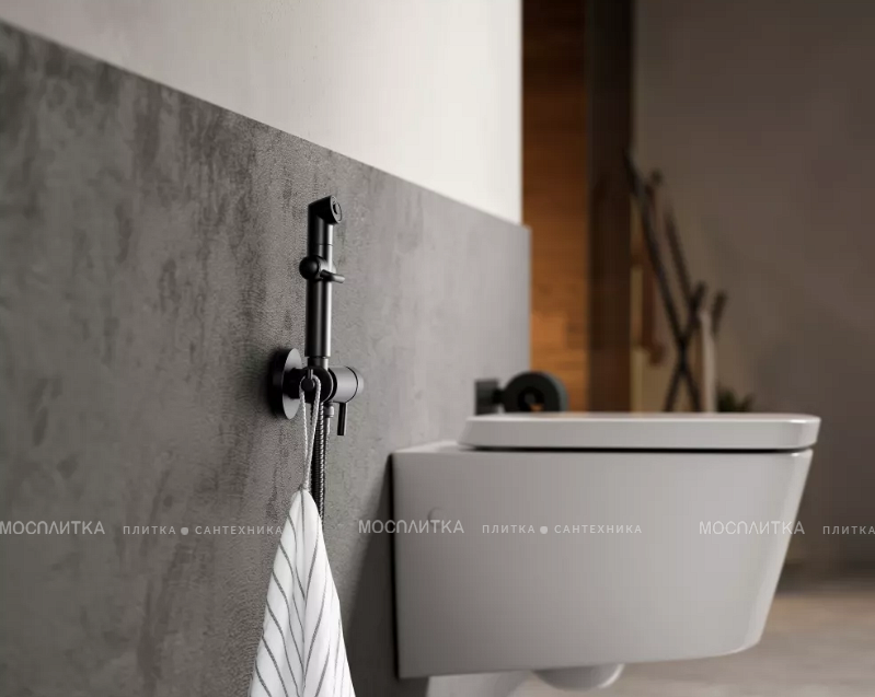 Гигиенический душ со смесителем Lemark Solo LM7166BL, чёрный - изображение 2