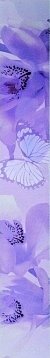 Керамическая плитка Mosplitka Бордюр Орхидея фиолет. 6,3х50