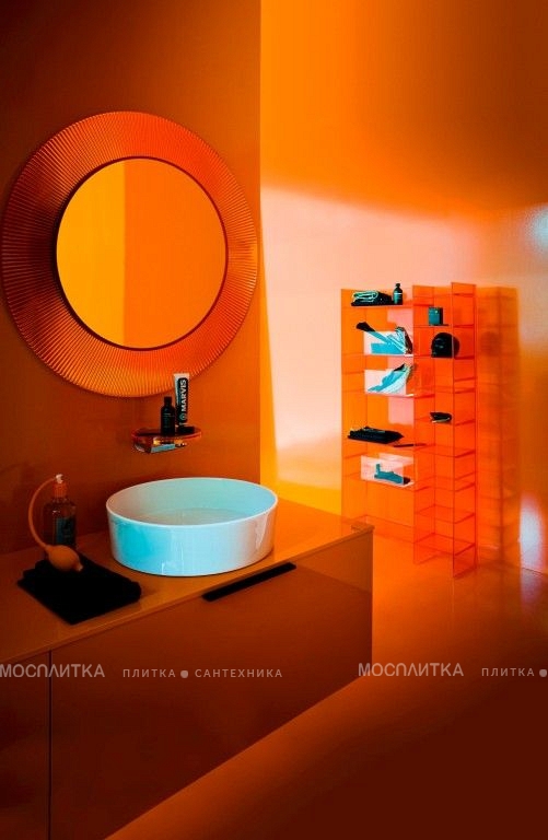 Зеркало Laufen Kartell 3.8633.1.082.000.1 оранжевый пластик - изображение 2