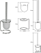 Туалетный ершик напольный Bemeta Neo 104113105 - 2 изображение
