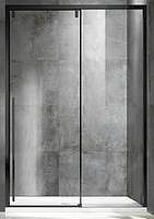 Душевая дверь Vincea Lugano 140x195 см, VDS-1L140CLB-1, профиль черный, стекло прозрачное