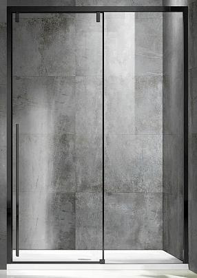 Душевая дверь Vincea Lugano VDS-1L140CLB-1 140 см черный, стекло прозрачное, Easy Clean