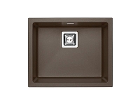 Кухонная мойка Alveus Quadrix 50 Granital 1108036 коричневая в комплекте с сифоном